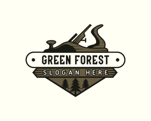 Wood Planer Woodwork logo design