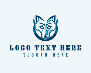Canine - Wild Wolf logo design