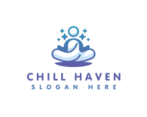 Relaxing Human Yoga logo design