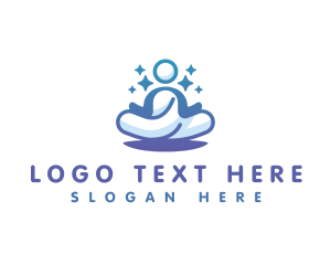 Yoga - Relaxing Human Yoga logo design