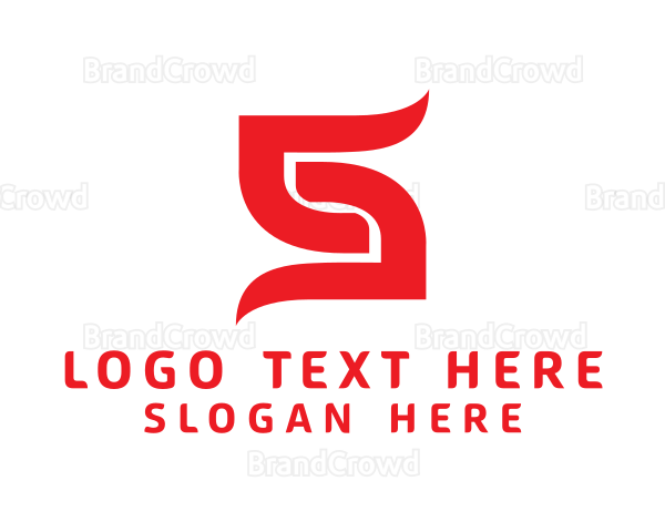 Modern Asian Letter S Logo