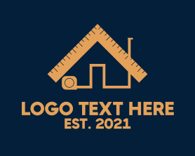 House - Carpentry House Tools logo design