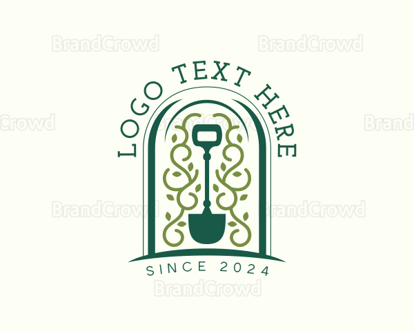 Lawn Care Shovel Logo