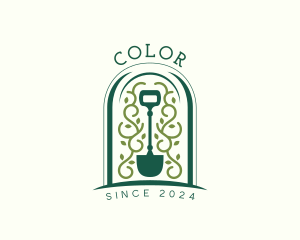 Planting - Lawn Care Shovel logo design