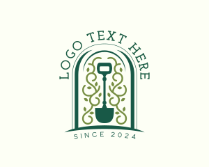 Eco - Lawn Care Shovel logo design
