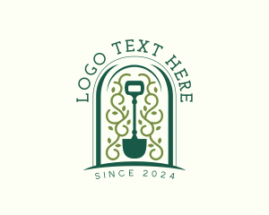 Yard - Lawn Care Shovel logo design