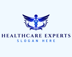 Caduceus Healthcare Medical logo design