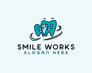 Teeth - Happy Teeth Dental Care logo design