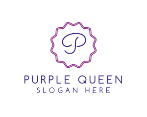 Feminine Cursive Stamp logo design