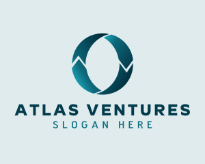 Teal Logistics Letter O logo design