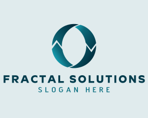 Teal Logistics Letter O logo design