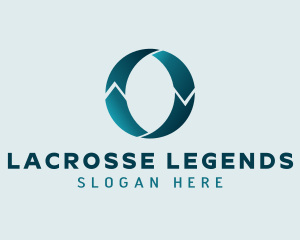 Teal Logistics Letter O logo design