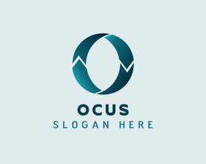 Teal Logistics Letter O logo design