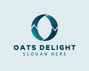 Teal Logistics Letter O logo design