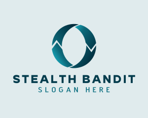 Teal Logistics Letter O logo design