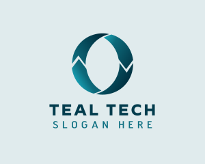 Teal - Teal Logistics Letter O logo design