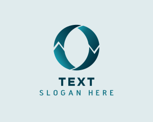 Teal Logistics Letter O logo design