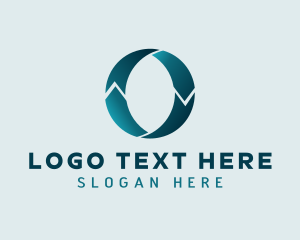 Logistics - Teal Logistics Letter O logo design