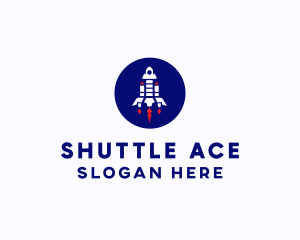 Rocketship Space Launch  logo design