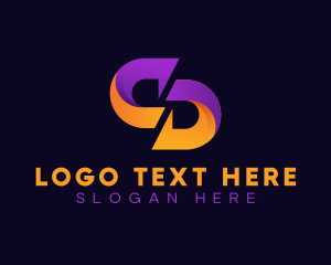 Letter D - Professional Media Marketing  Letter DD logo design