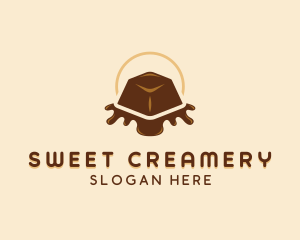 Chocolate Candy Dessert logo design