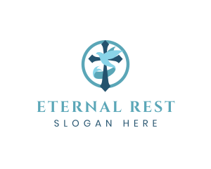 Cemetery - Religion Spiritual Cross logo design