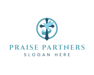 Praise - Religion Spiritual Cross logo design