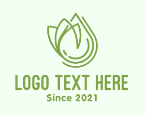 Leaf - Natural Organic Oil logo design