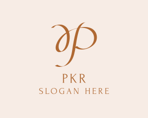 Beauty Letter P Signature logo design