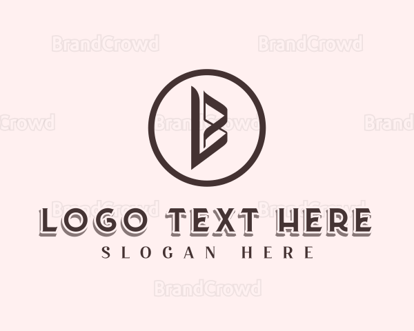 Geometric Business Letter B Logo
