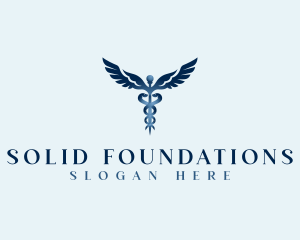 Health Care Provider - Medical Caduceus Wings logo design