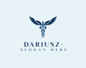 Healthcare - Medical Caduceus Wings logo design