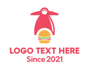 Dish - Fast Food Burger logo design