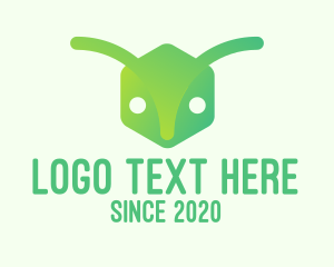 Pest Control - Green Gradient Ant logo design