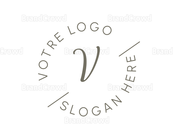Simple Round Business Logo