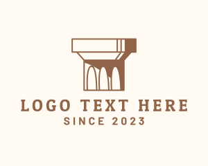 Temple - Column Construction Consulting logo design