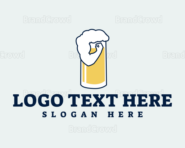 Beer Muscle Arm Logo