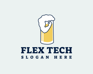 Flex - Beer Muscle Flex logo design