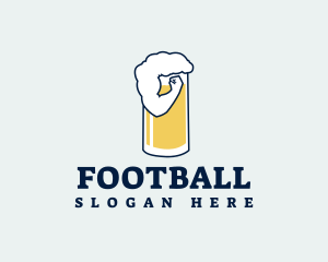 Cocktail - Beer Muscle Flex logo design
