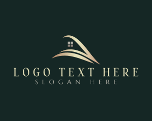 Gradient - Luxury House Roofing logo design