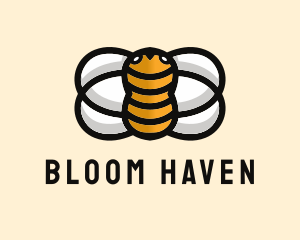 Yellow Bumble Bee  logo design