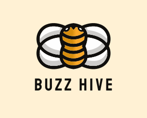 Yellow Bumble Bee  logo design