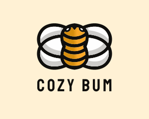 Yellow Bumble Bee  logo design