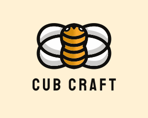 Yellow Bumble Bee  logo design