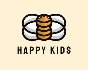 Yellow Bumble Bee  logo design