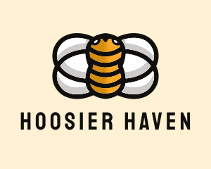 Yellow Bumble Bee  logo design