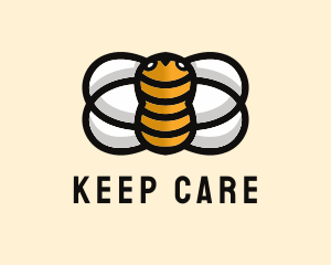 Yellow Bumble Bee  logo design