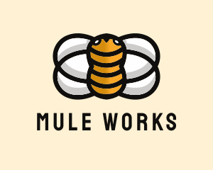 Yellow Bumble Bee  logo design