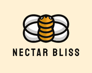 Nectar - Yellow Bumble Bee logo design