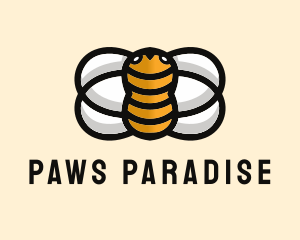 Yellow Bumble Bee  logo design